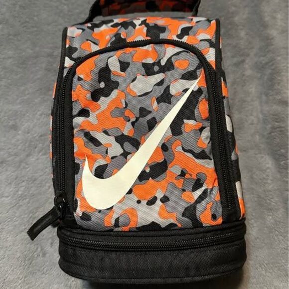 Nike Dome Black/ Orange/ Gray/ Camouflage Pattern Insulated Lunch Bag - Picture 8 of 9